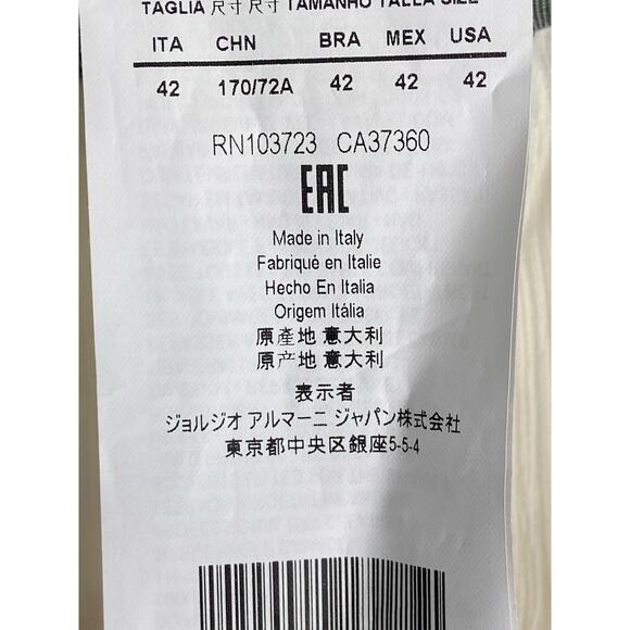 Emporio Armani 100% Mulberry Silk Shorts Elastic Waist Pull On Made in Italy 42 - Picture 8 of 9